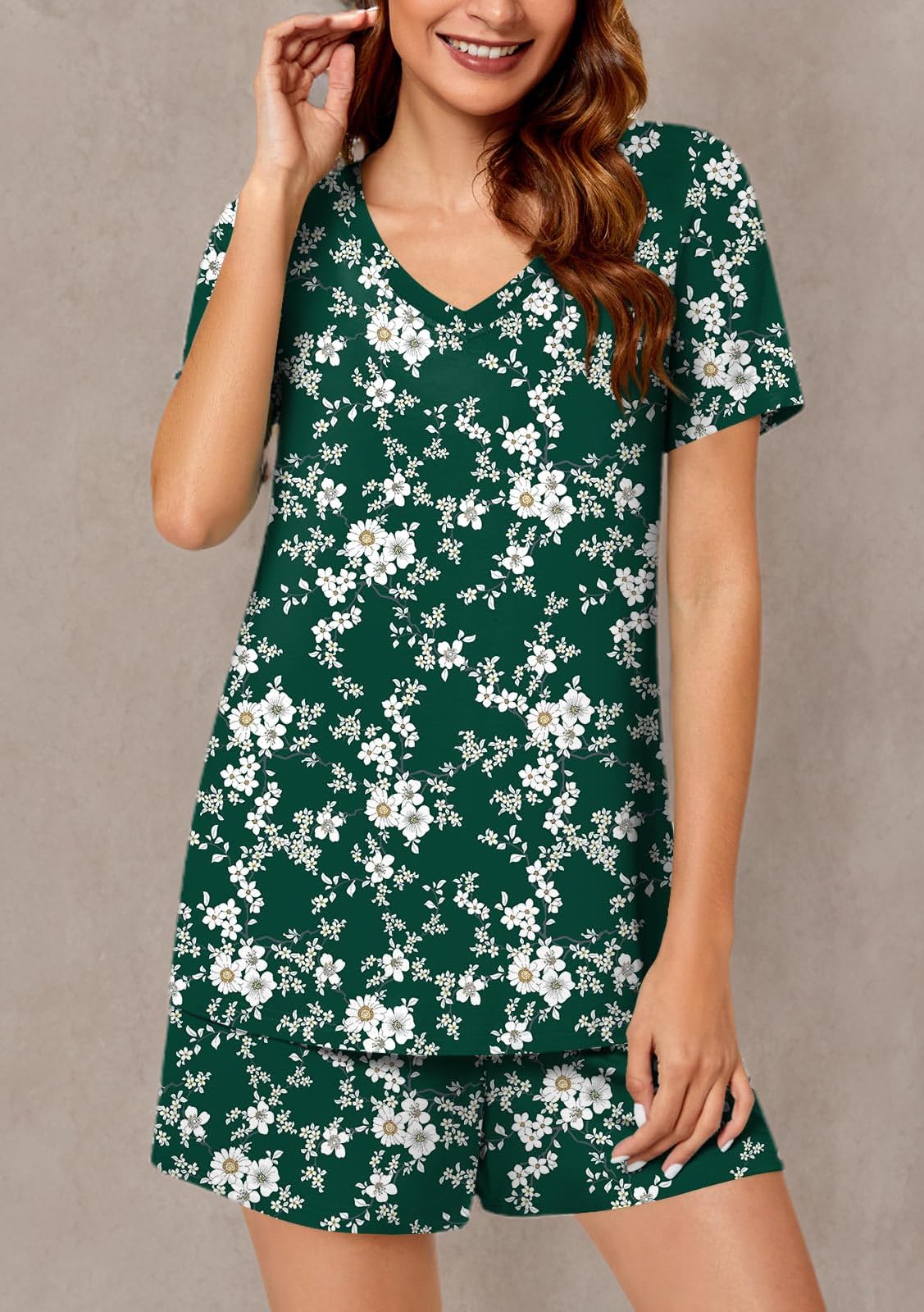 syoss Women's Summer Casual 2 Piece Pajama Sets, Loungewear Sleepwear Ladies Pjs Sets with Pockets - Image 7