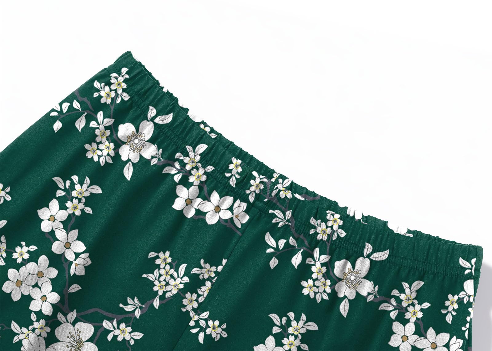 syoss Womens Pajamas Set 2 Piece Pj Sets Summer Loungewear Soft Capri Sleepwear With Pockets - Image 5