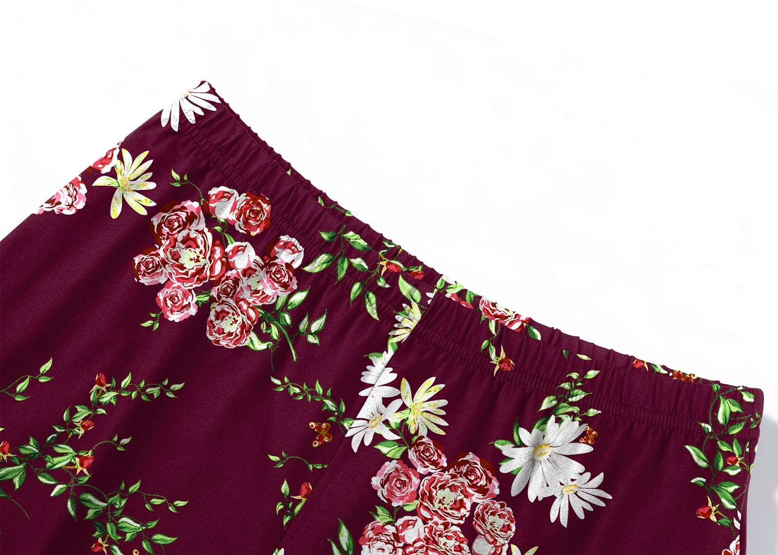 syoss Womens Pajamas Set 2 Piece Pj Sets Summer Loungewear Soft Capri Sleepwear With Pockets - Image 5